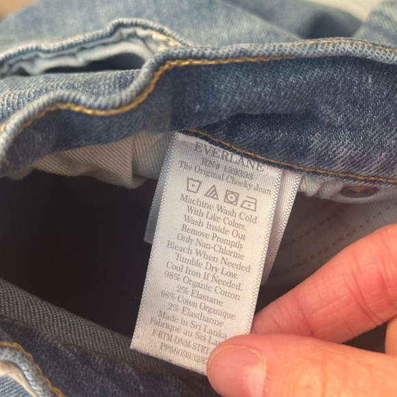 Everlane The Original Cheeky Jean Women’s Size 27 Reg Medium Wash Organic Cotton - Picture 5 of 6